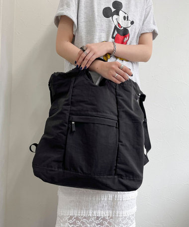 綿/ナイロン２WAYサック