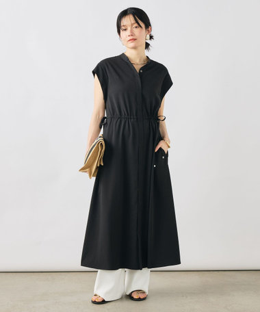 ウォッシャブルジョーゼットワンピース