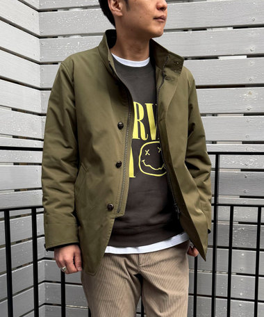 ≪ビジカジ対応≫ ダウンスタンドブルゾン