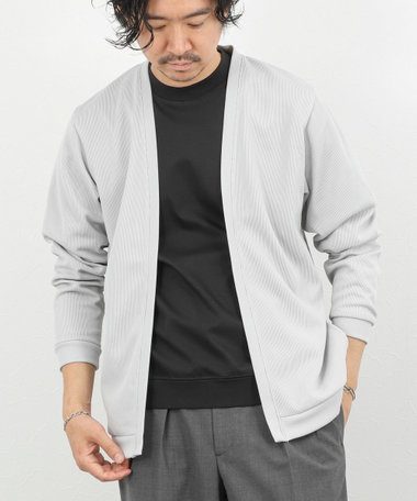 針抜きジャージ ボタンレスカーディガン 26SS