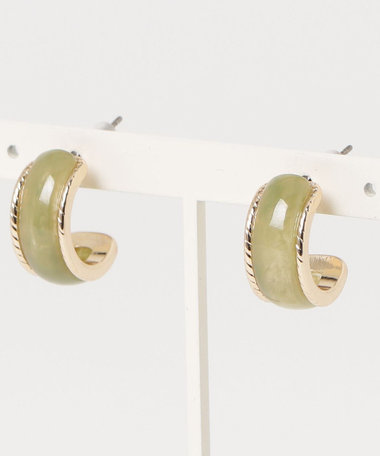 アンティーク風カラーCピアス