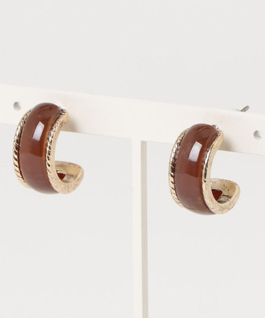 アンティーク風カラーCピアス