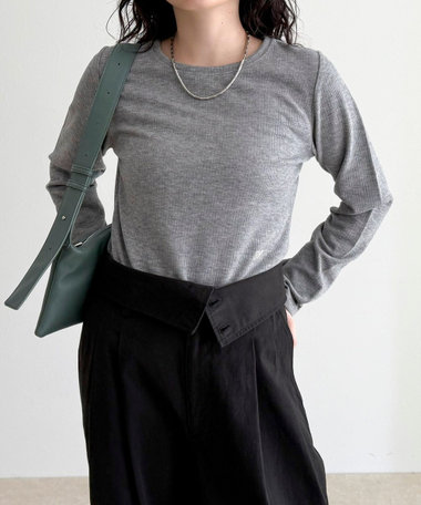 起毛テレココンパクトプルオーバー