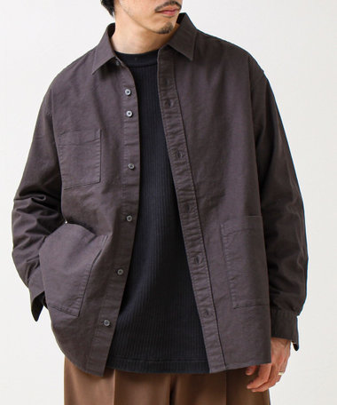 【ユーティリティシャツ】ダックポケットシャツ