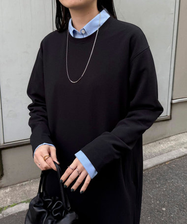 ジョーゼットベルト付きワンピース