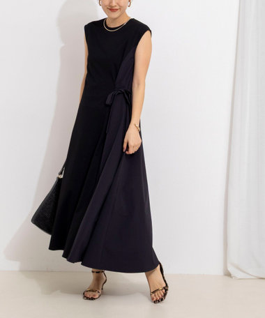 ウォッシャブル布帛切り替えワンピース