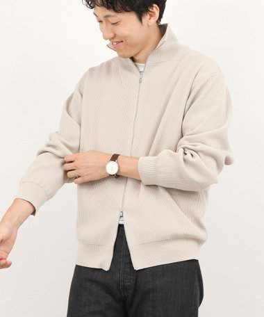 【BATONER/バトナー】HARD TWIST WOOL RIB DRIVERS KNIT ドライバーズニット 26AW