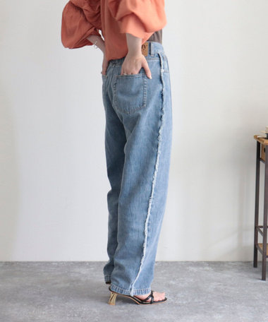 ストレートデニムパンツ【ネームパッチなし】