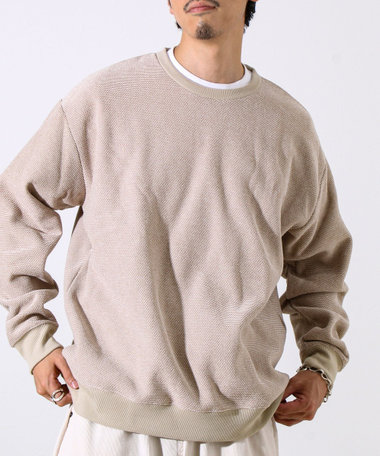 【ロンT以上スウェット未満】ハニカム裏起毛ロングスリーブ