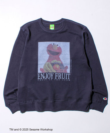 【SESAME STREET × FOTL】エルモ 甘編み裏毛スウェット