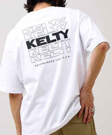 【KELTY×GLOSTER】別注 バックタイポロゴT