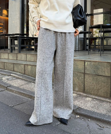 ブークレーウールイージーパンツ