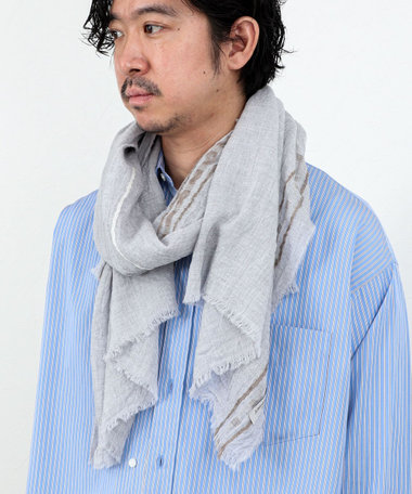 【Johnstons of Elgin/ジョンストンズ・オブ・エルガン】WB002860 Cyrus Scarf 70