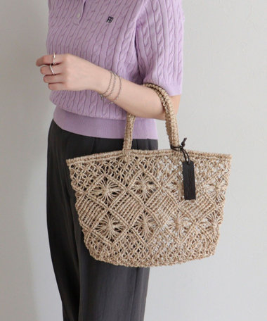 【BAGMATI/バグマティ】柄編みアバカトート