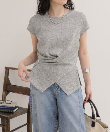 ニットソーカシュクールプルオーバー