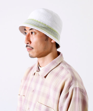 333♡　nowos ハット VARZAR 帽子 ハット VARZAR/バザール Stud drop over fit bucket