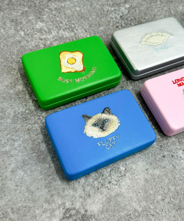 【Jolie Joli/ジョリジョリ】キャリング刺繍コンパクトミラーケース