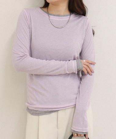 ウールブレンドシアーテレコロンTシャツ