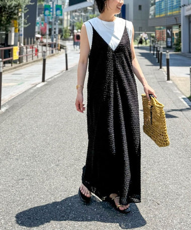 ノーリーズ　未着用　チュニック 大きいサイズ レディース 異素材テールカットチュニック mncut
