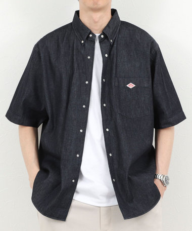 【DANTON/ダントン】DOT BUTTON B.D. SHIRT SS 26SS（DT-B0337 DUG）