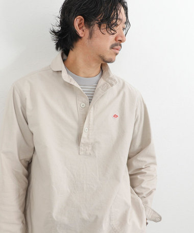 【DANTON/ダントン】DT-B0282SOX ROUND COLLAR P.O SHIRT LS 26SS