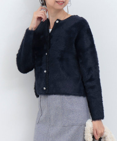 フォックスタッチニット カーディガン