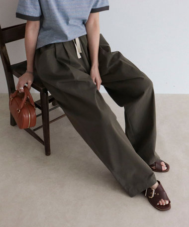 【GEVACO/ゲバコ】L字ポケットテーパードパンツ