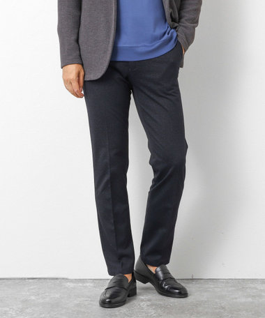 《ビジカジ対応》ハイゲージ 撚り杢 ツイルスリムフィット 25AW