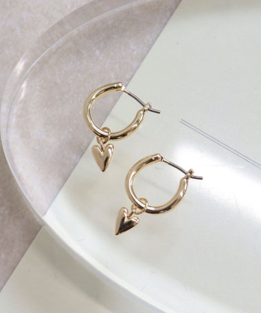 プチハート2ＷAYフープピアス