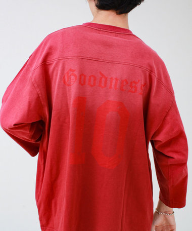 GOODNESS フェード フットボール 七分袖 Tシャツ