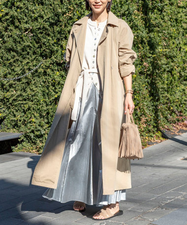 ウォッシャブルLIGHT TRENCH COAT