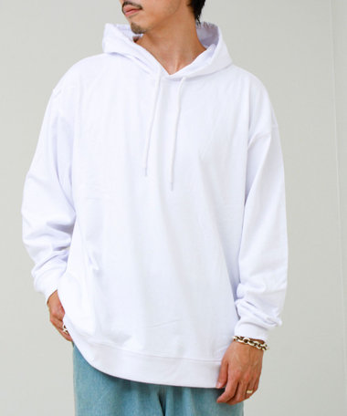【ロンT以上、パーカー未満】ケミカル加工 フードロンT