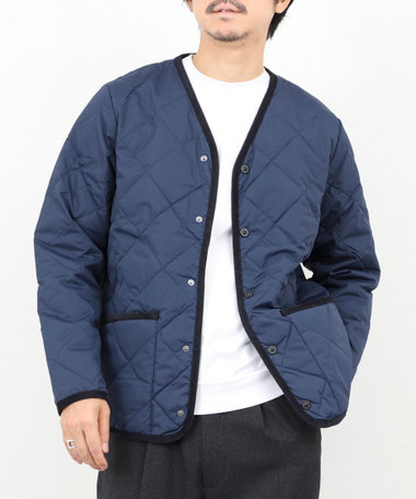 【TAION/タイオン】PIPING V NECK DOWN CARDIGAN 25AW