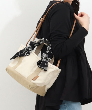 バンダナ付きキャンバストートバッグ