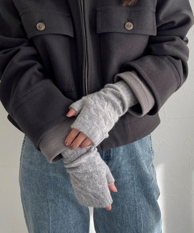 【COSY/コージー】フィンガーレスウールグローブ