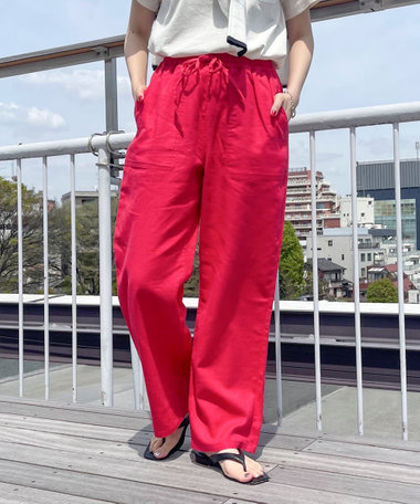 【GEVACO/ゲバコ】コットンリネンイージーパンツ