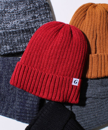 【GLOSTER/グロスター】裏ボア リブワッチ ニット帽