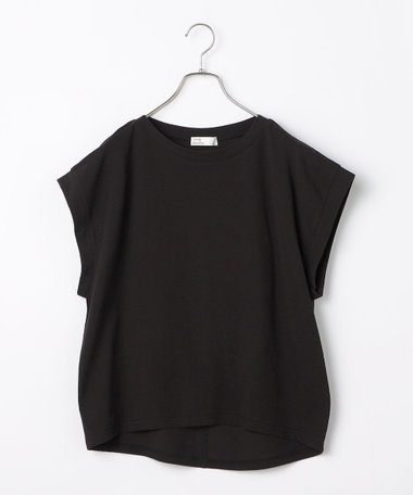 ［WEB限定 SPECIAL SALE！］マチ付デザイン袖麻調カットT