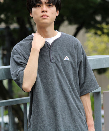 【GEVACO/ゲバコ】パイルヘンリーネックＴシャツ