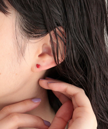 プチハートカラーエポピアス