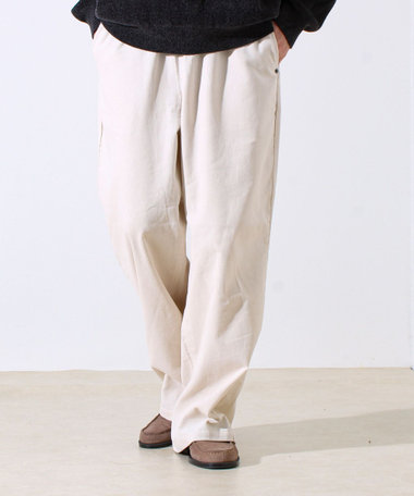 【セットアップ対応】【GEVACO】コーデュロイ イージーワイドパンツ