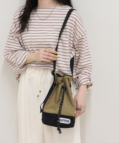 【OUTDOOR PRODUCTS】 バイカラードロスト巾着ショルダー