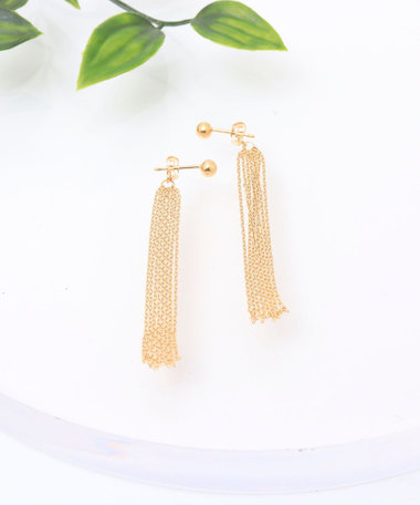 【ANNA SOTTILOTTA/アンナソッティロッタ】FOUNTAINゴールドピアス