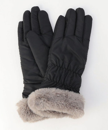 【ATELIER BRUGGE/アトリエブルージュ】ファー付きロンググローブ