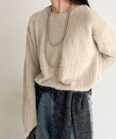 シャギールーズロンTシャツ