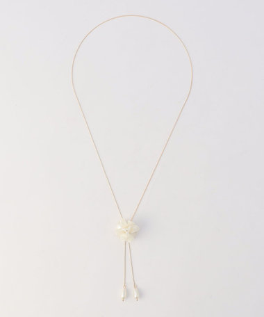 フラワーパーツスライドネックレス