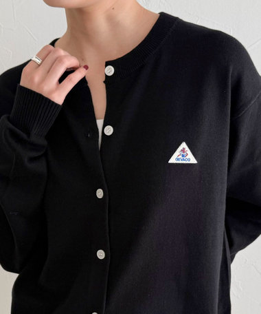 【GEVACO/ゲバコ】別注コットンラウンドネックカーデ
