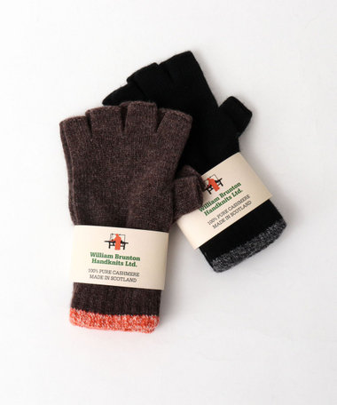 ［WEB限定 SPECIAL SALE！］【William Brunton/ウィリアム・ブラントン】別注カシミヤフィンガーレスグローブ