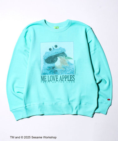【SESAME STREET × FOTL】クッキーモンスター 甘編み裏毛スウェット