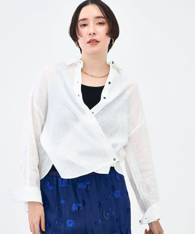 MY STANDARD マルチWAYリネンショートシャツ